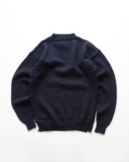 画像2: 70's Sumerland WOOL KNIT GUERNSEY SWEATER "MADE IN JERSEY BRITISH ISLES" (2)
