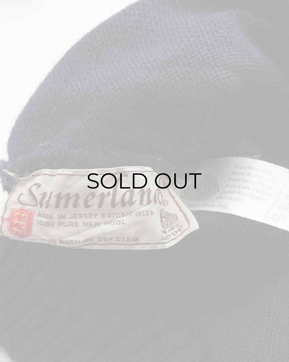 画像7: 70's Sumerland WOOL KNIT GUERNSEY SWEATER "MADE IN JERSEY BRITISH ISLES" (7)