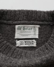画像5: 60's McBriar WOOL MOHAIR KNIT CREW NECK SWEATER (5)