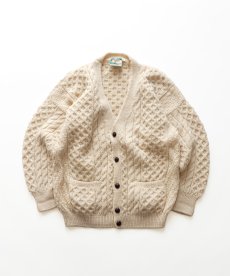 画像1: OLD GAELTARRA WOOL HAND KNIT FISHERMAN'S CARDIGAN "MADE IN IRELAND" (1)