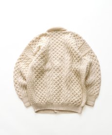 画像2: OLD GAELTARRA WOOL HAND KNIT FISHERMAN'S CARDIGAN "MADE IN IRELAND" (2)