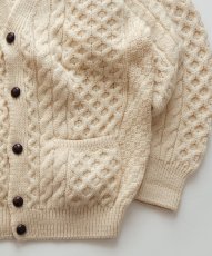 画像4: OLD GAELTARRA WOOL HAND KNIT FISHERMAN'S CARDIGAN "MADE IN IRELAND" (4)