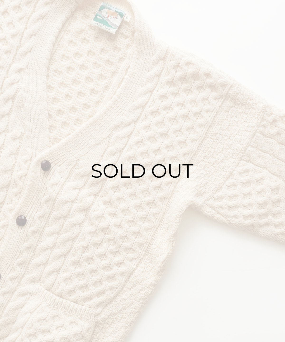 画像3: OLD GAELTARRA WOOL HAND KNIT FISHERMAN'S CARDIGAN "MADE IN IRELAND" (3)