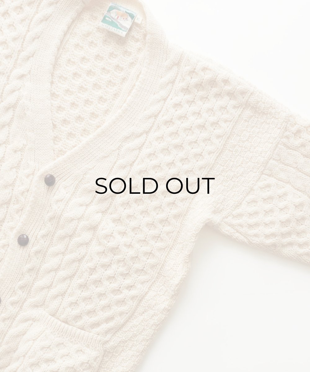 画像3: OLD GAELTARRA WOOL HAND KNIT FISHERMAN'S CARDIGAN "MADE IN IRELAND" (3)