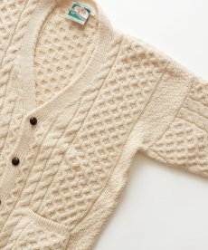 画像3: OLD GAELTARRA WOOL HAND KNIT FISHERMAN'S CARDIGAN "MADE IN IRELAND" (3)