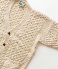 画像3: OLD GAELTARRA WOOL HAND KNIT FISHERMAN'S CARDIGAN "MADE IN IRELAND" (3)