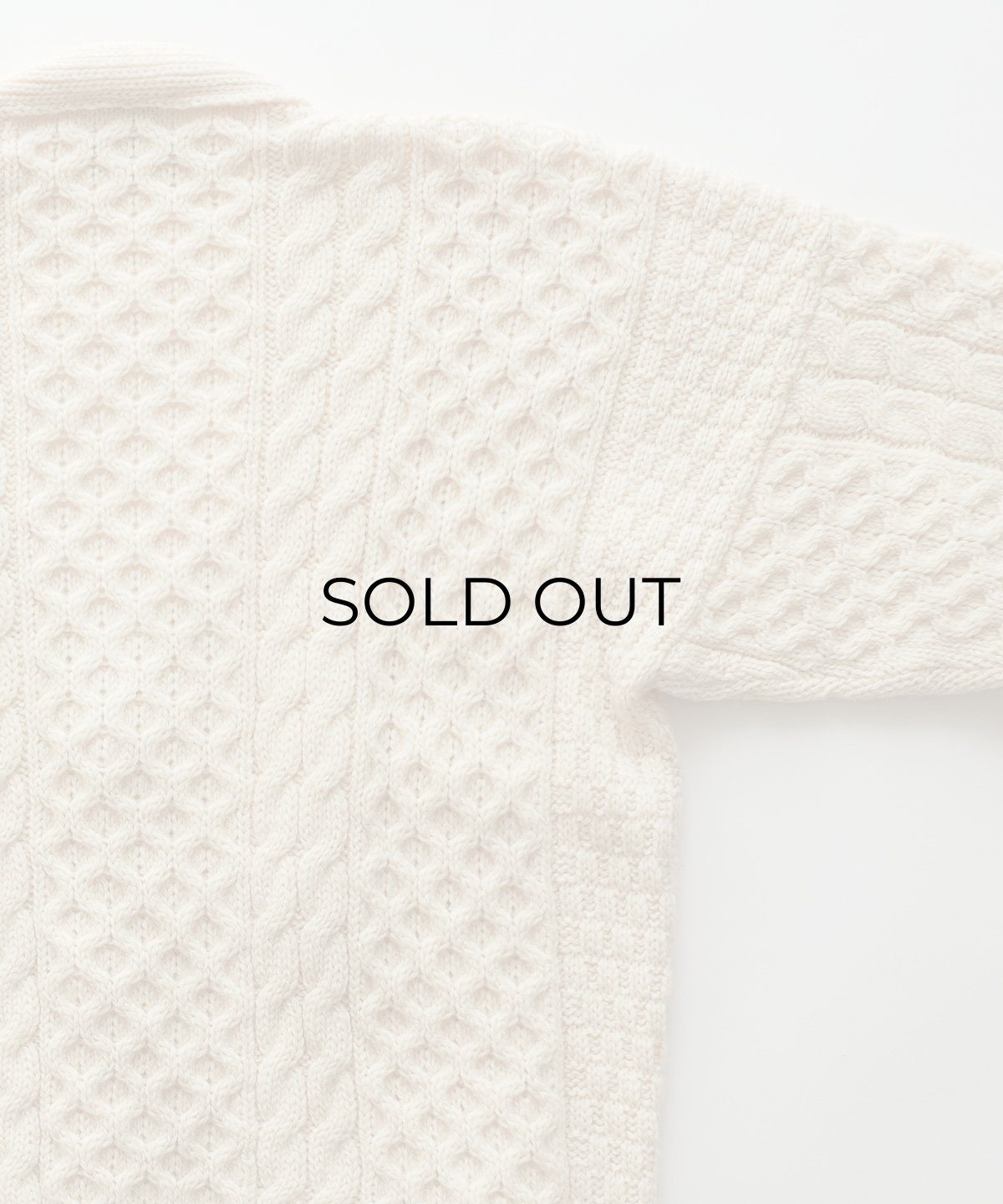 画像5: OLD GAELTARRA WOOL HAND KNIT FISHERMAN'S CARDIGAN "MADE IN IRELAND" (5)