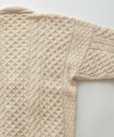 画像5: OLD GAELTARRA WOOL HAND KNIT FISHERMAN'S CARDIGAN "MADE IN IRELAND" (5)