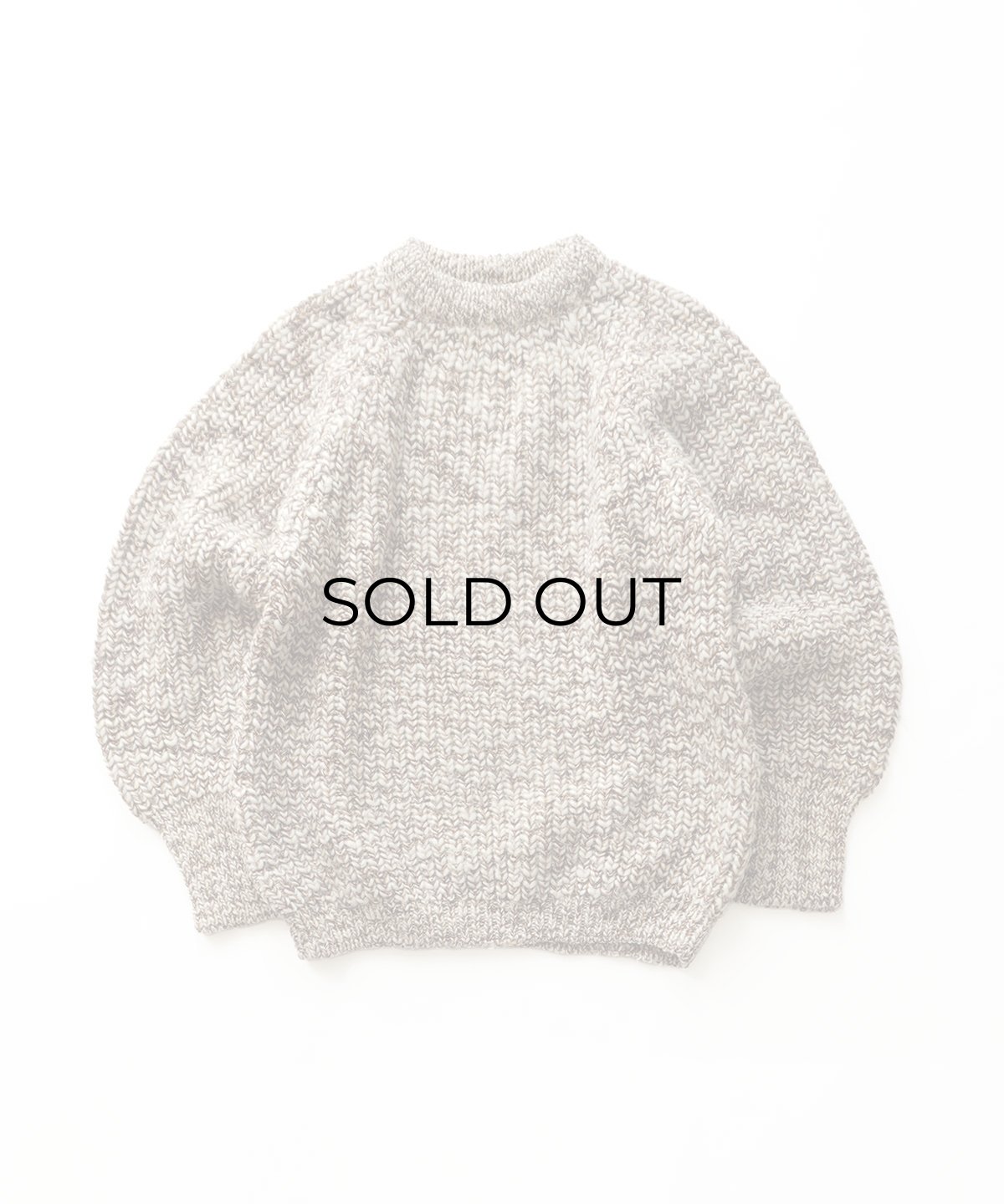 画像1: 80's Eddie Bauer MIX COLOR WOOL LOW GAUGE KNIT CREW NECK SWEATER "MADE IN ENGLAND" (1)