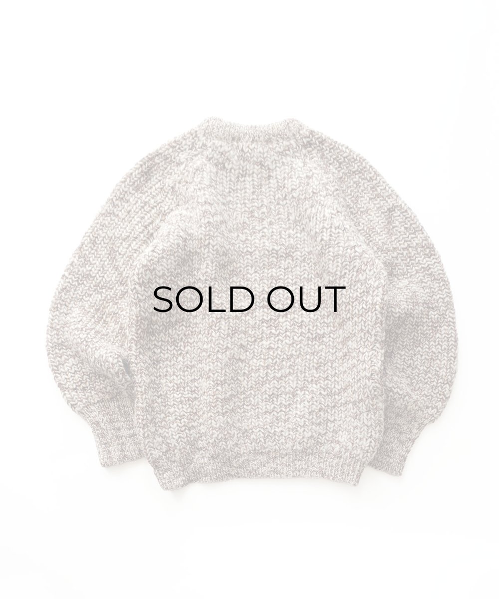 画像2: 80's Eddie Bauer MIX COLOR WOOL LOW GAUGE KNIT CREW NECK SWEATER "MADE IN ENGLAND" (2)