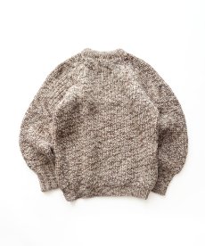 画像2: 80's Eddie Bauer MIX COLOR WOOL LOW GAUGE KNIT CREW NECK SWEATER "MADE IN ENGLAND" (2)