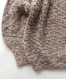 画像4: 80's Eddie Bauer MIX COLOR WOOL LOW GAUGE KNIT CREW NECK SWEATER "MADE IN ENGLAND" (4)