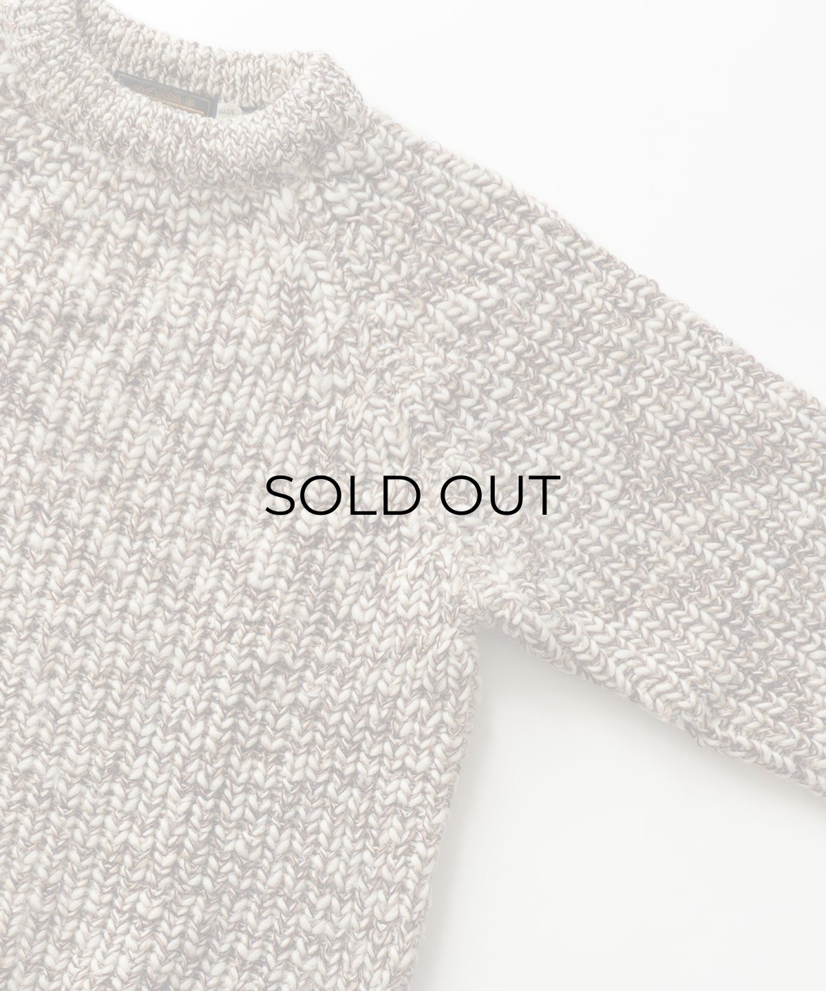 画像3: 80's Eddie Bauer MIX COLOR WOOL LOW GAUGE KNIT CREW NECK SWEATER "MADE IN ENGLAND" (3)