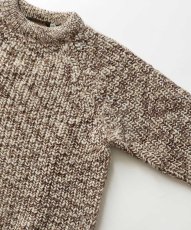 画像3: 80's Eddie Bauer MIX COLOR WOOL LOW GAUGE KNIT CREW NECK SWEATER "MADE IN ENGLAND" (3)