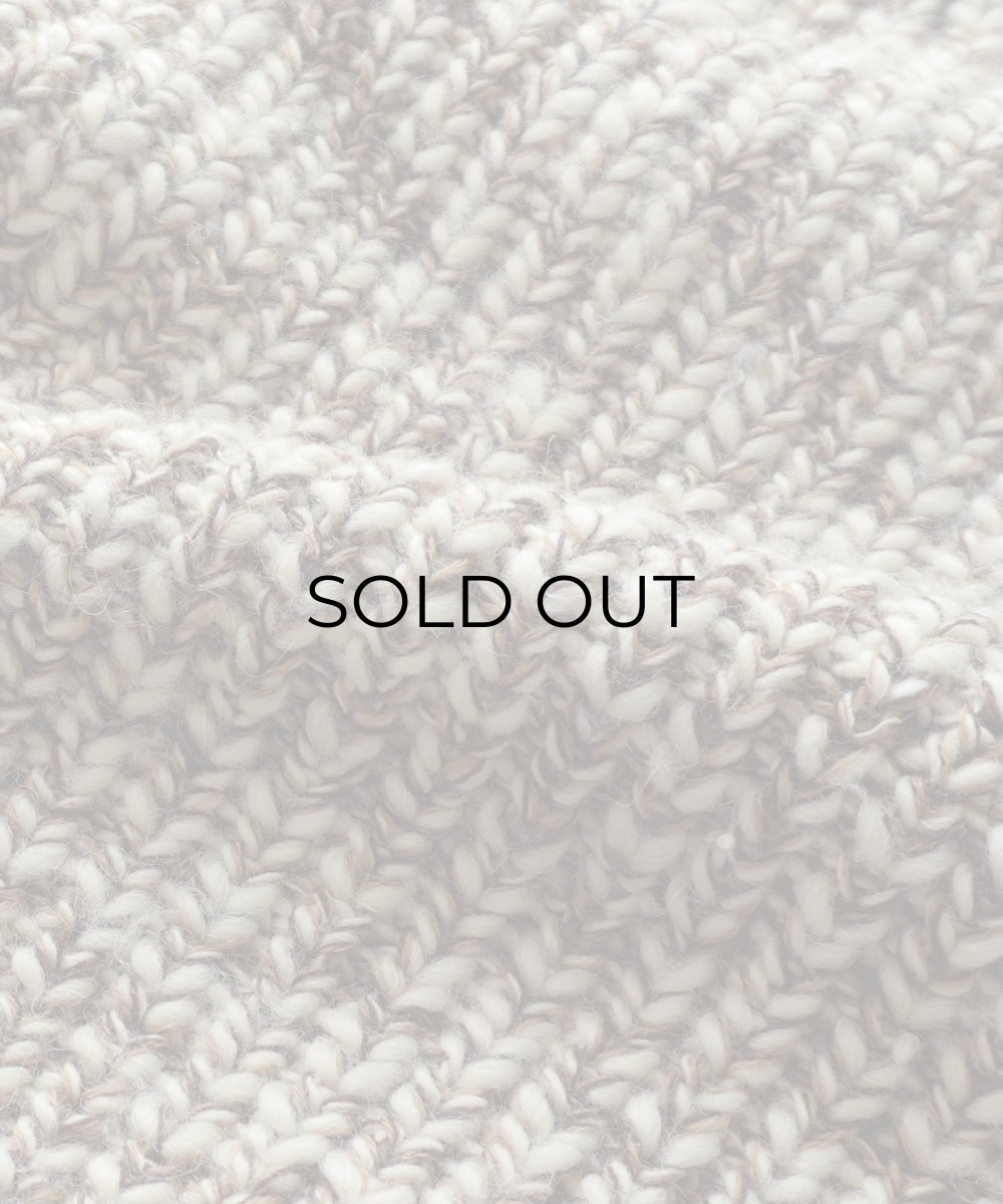 画像7: 80's Eddie Bauer MIX COLOR WOOL LOW GAUGE KNIT CREW NECK SWEATER "MADE IN ENGLAND" (7)