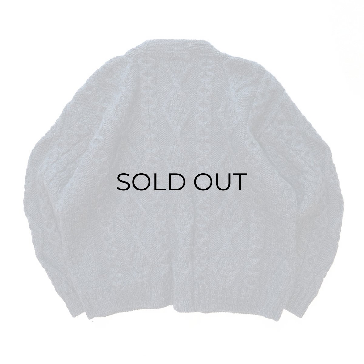 画像2: ARAN SWEATER MARKET WOOL HAND KNIT FISHERMAN'S CARDIGAN "Made in Ireland" (2)