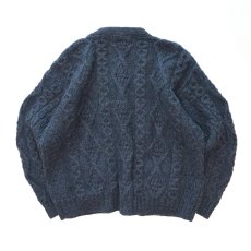 画像2: ARAN SWEATER MARKET WOOL HAND KNIT FISHERMAN'S CARDIGAN "Made in Ireland" (2)