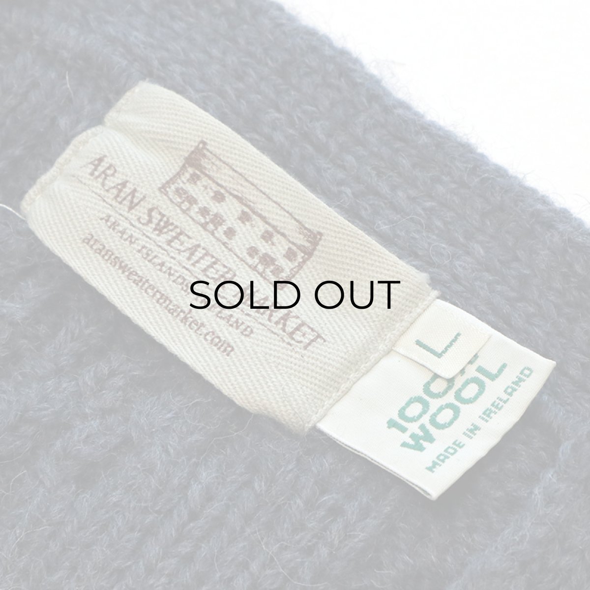 画像4: ARAN SWEATER MARKET WOOL HAND KNIT FISHERMAN'S CARDIGAN "Made in Ireland" (4)