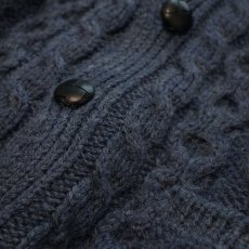 画像6: ARAN SWEATER MARKET WOOL HAND KNIT FISHERMAN'S CARDIGAN "Made in Ireland" (6)