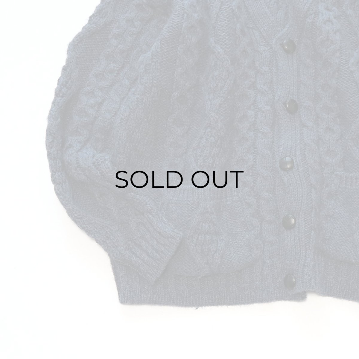 画像5: ARAN SWEATER MARKET WOOL HAND KNIT FISHERMAN'S CARDIGAN "Made in Ireland" (5)