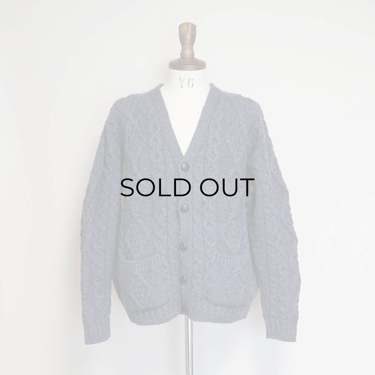 画像7: ARAN SWEATER MARKET WOOL HAND KNIT FISHERMAN'S CARDIGAN "Made in Ireland" (7)