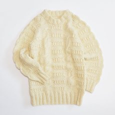 画像1: UNKNOWN BRAND WOOL HAND KNIT FISHERMAN'S SWEATER (1)