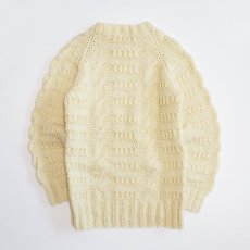 画像2: UNKNOWN BRAND WOOL HAND KNIT FISHERMAN'S SWEATER (2)