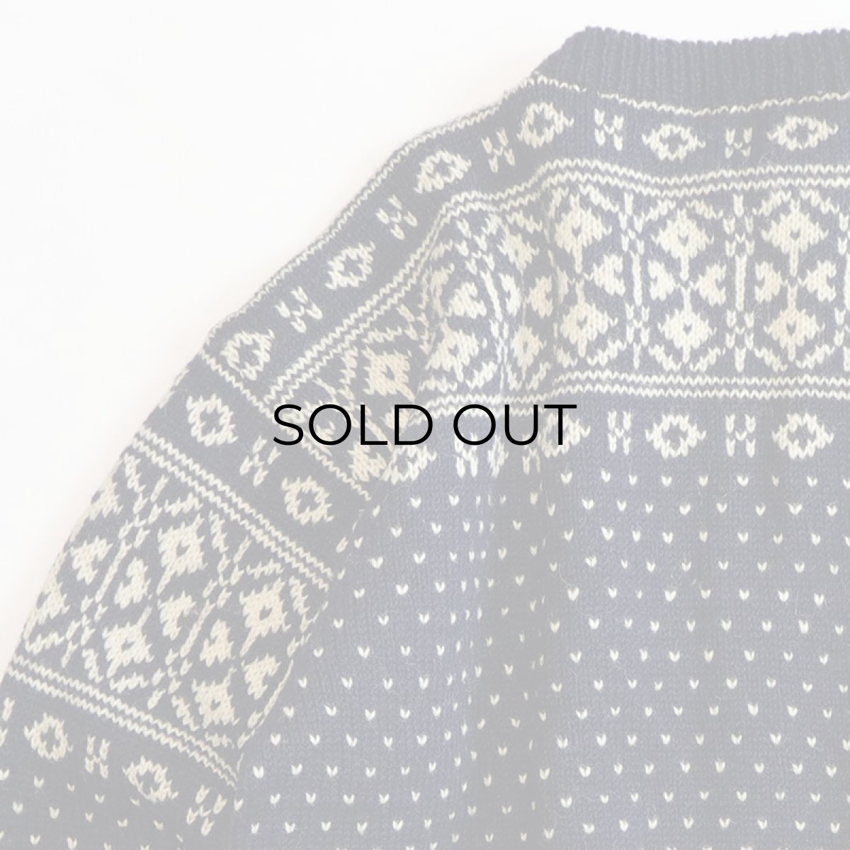 画像4: OLD UNKNOWN BRAND WOOL KNIT NORDIC CARDIGAN (4)