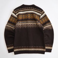 画像2: OLD Norvyk WOOL JACQUARD KNIT NORDIC CARDIGAN "MADE IN CANADA" (2)