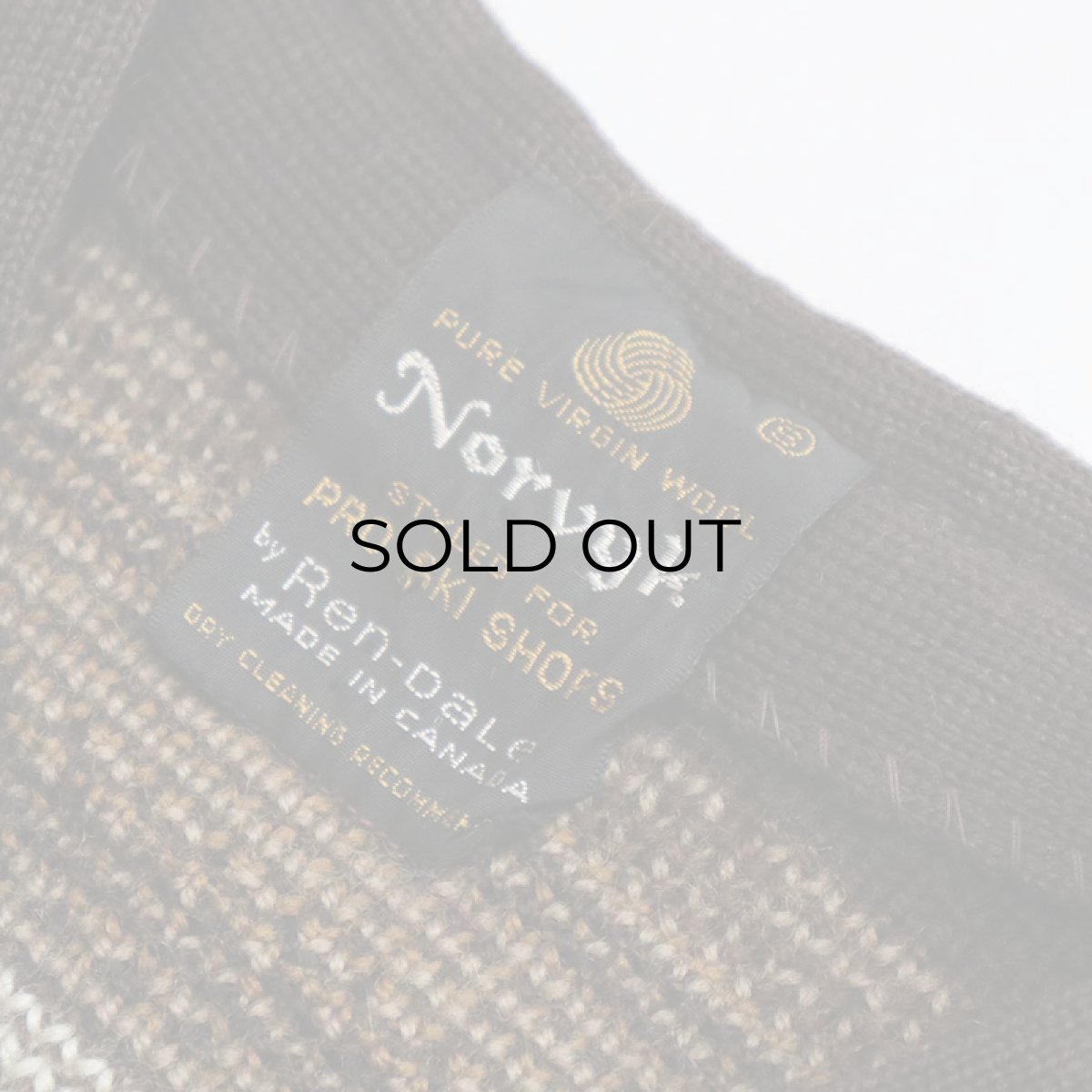 画像6: OLD Norvyk WOOL JACQUARD KNIT NORDIC CARDIGAN "MADE IN CANADA" (6)