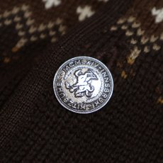 画像7: OLD Norvyk WOOL JACQUARD KNIT NORDIC CARDIGAN "MADE IN CANADA" (7)