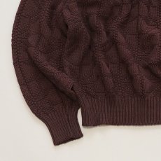 画像4: 80's L.L. Bean COTTON SNOWFLAKE KNIT SWEATER "OVER DYE" (4)