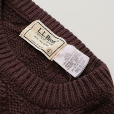 画像5: 80's L.L. Bean COTTON SNOWFLAKE KNIT SWEATER "OVER DYE" (5)