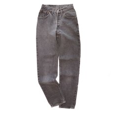 画像1: LEVI'S 26501 BLACK DENIM WOMAN'S PANTS (1)