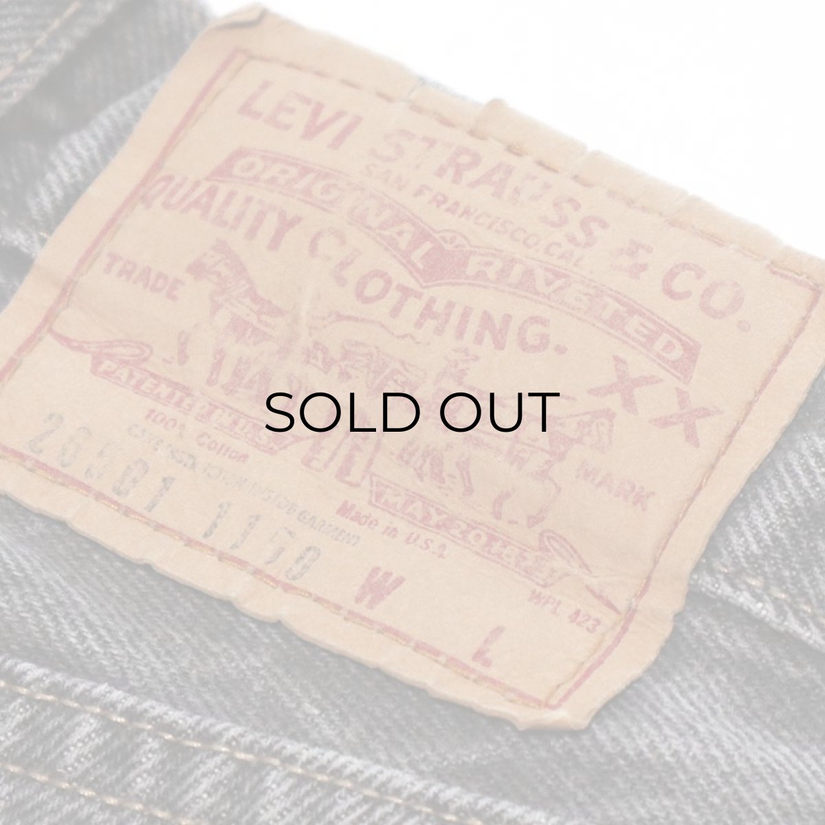 画像5: LEVI'S 26501 BLACK DENIM WOMAN'S PANTS (5)