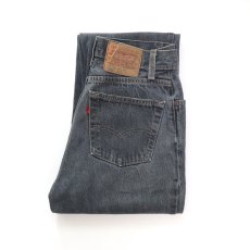 画像1: LEVI'S 18501 BLACK DENIM WOMAN'S PANTS "made in USA" (1)