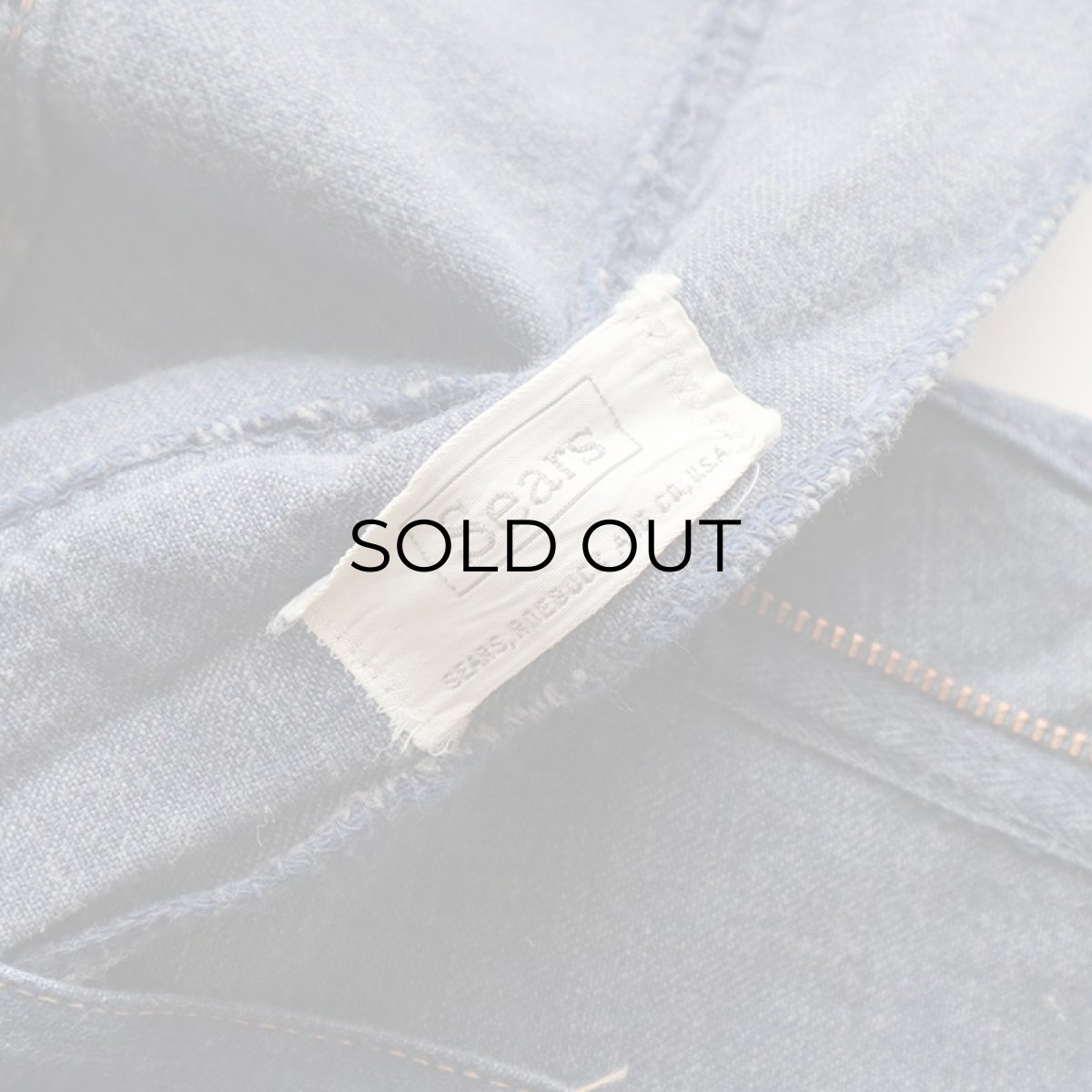 画像8: 60's Sears VAT-DYED DENIM RANCH PANTS (8)