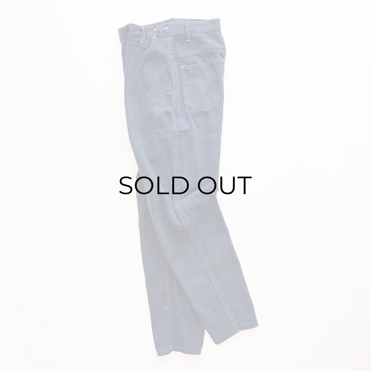 画像2: 60's Sears VAT-DYED DENIM RANCH PANTS (2)