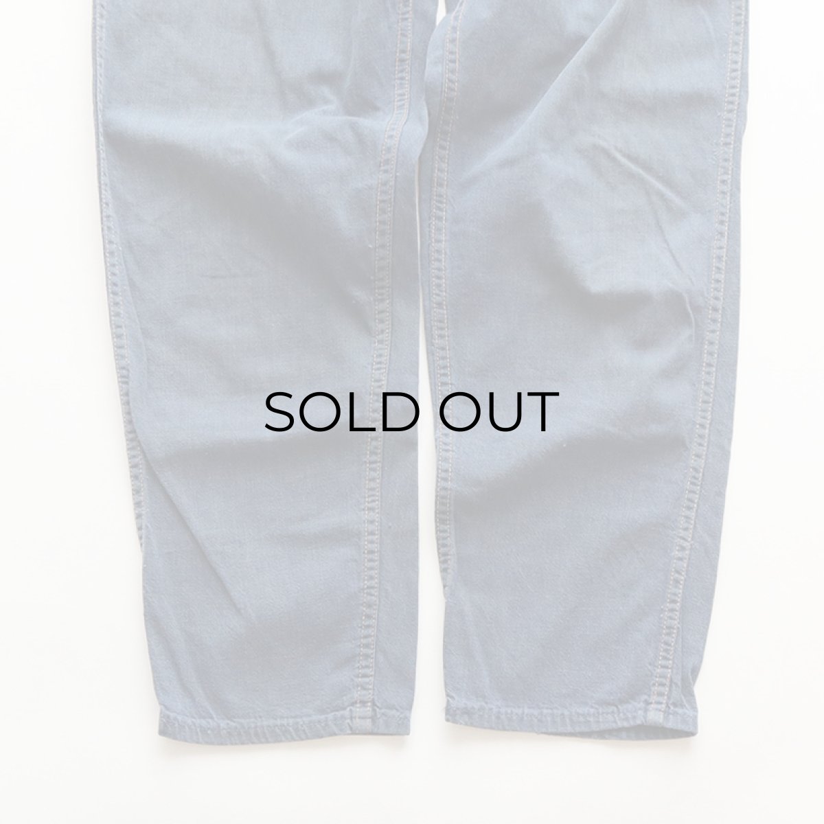 画像7: 〜60's UNKNOWN BRAND VAT-DYED DENIM RANCH PANTS (7)