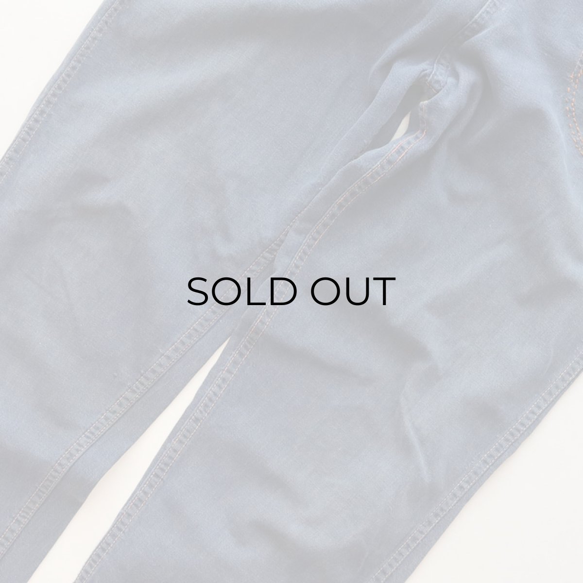 画像10: 〜60's UNKNOWN BRAND VAT-DYED DENIM RANCH PANTS (10)