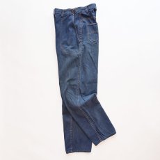 画像2: 〜60's UNKNOWN BRAND VAT-DYED DENIM RANCH PANTS (2)