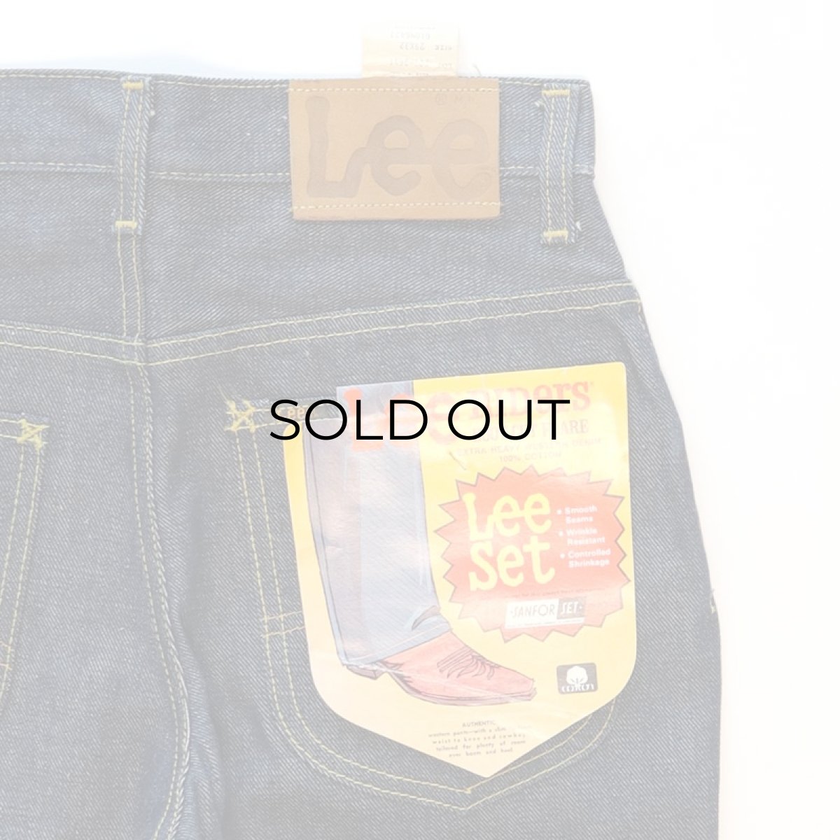 画像8: 〜80's Lee 201 "RIDERS" DENIM BOOTS CUT FLARE PANTS "DEADSTOCK" (8)