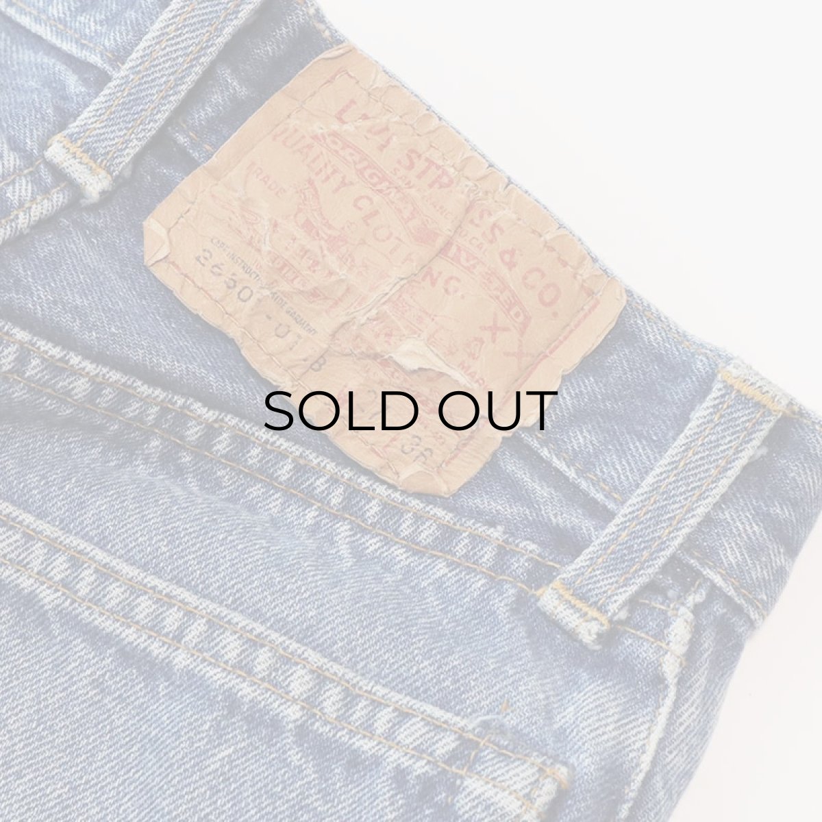 画像9: 80's LEVI'S 26501 DENIM WOMEN'S PANTS "INSEAM SINGLE" "made in USA" 【W25 程度】 (9)