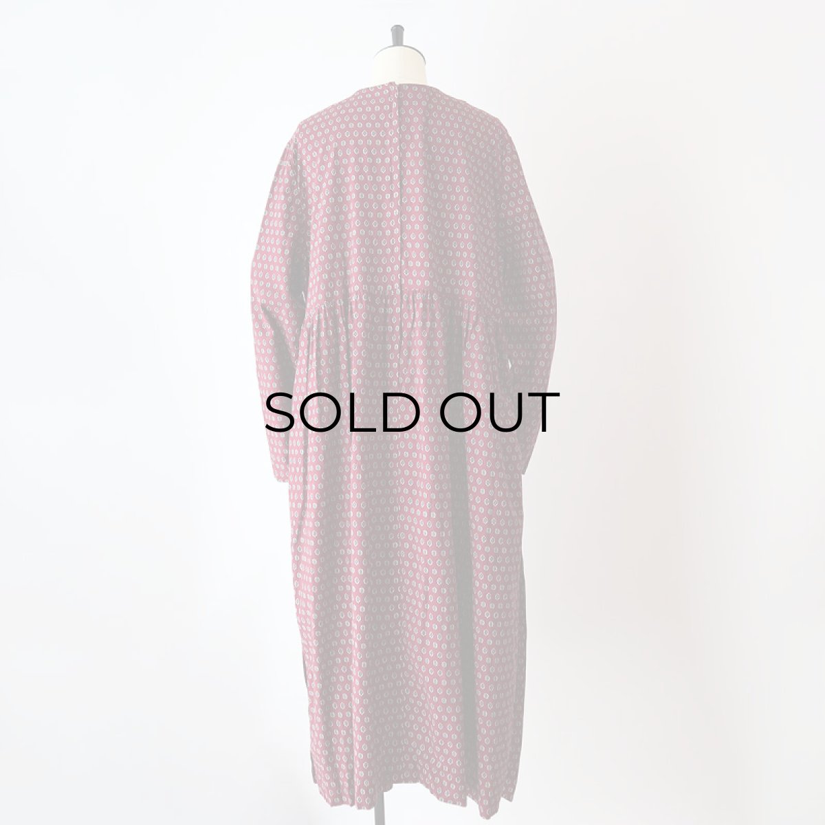 画像15: UNKNOWN BRAND RAYON ALL OVER PATTERN HANDMADE DRESS (15)