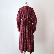 画像16: UNKNOWN BRAND RAYON ALL OVER PATTERN HANDMADE DRESS (16)