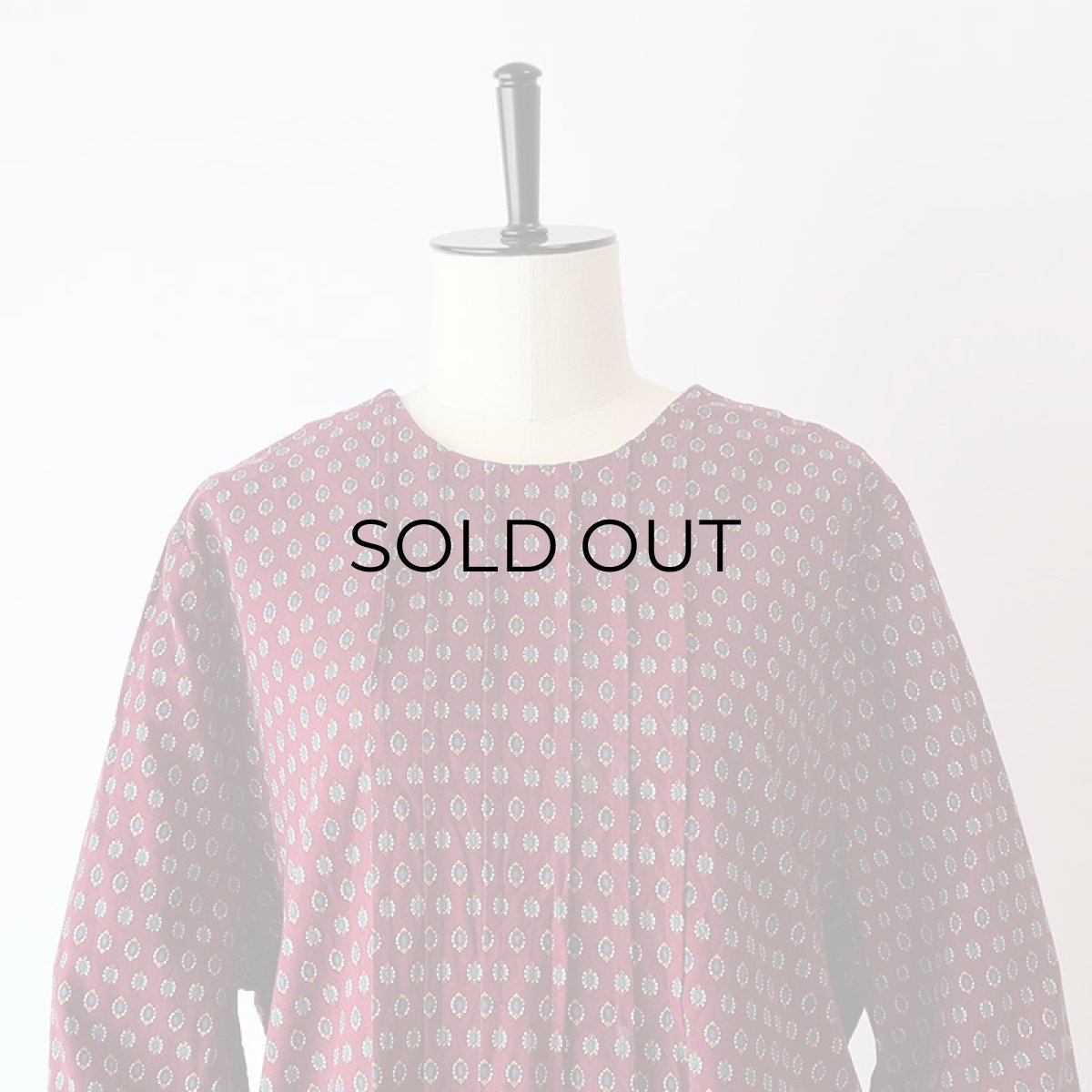 画像10: UNKNOWN BRAND RAYON ALL OVER PATTERN HANDMADE DRESS (10)