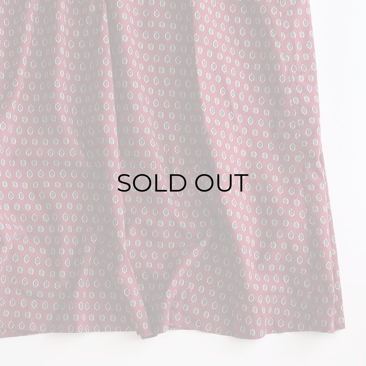 画像6: UNKNOWN BRAND RAYON ALL OVER PATTERN HANDMADE DRESS (6)