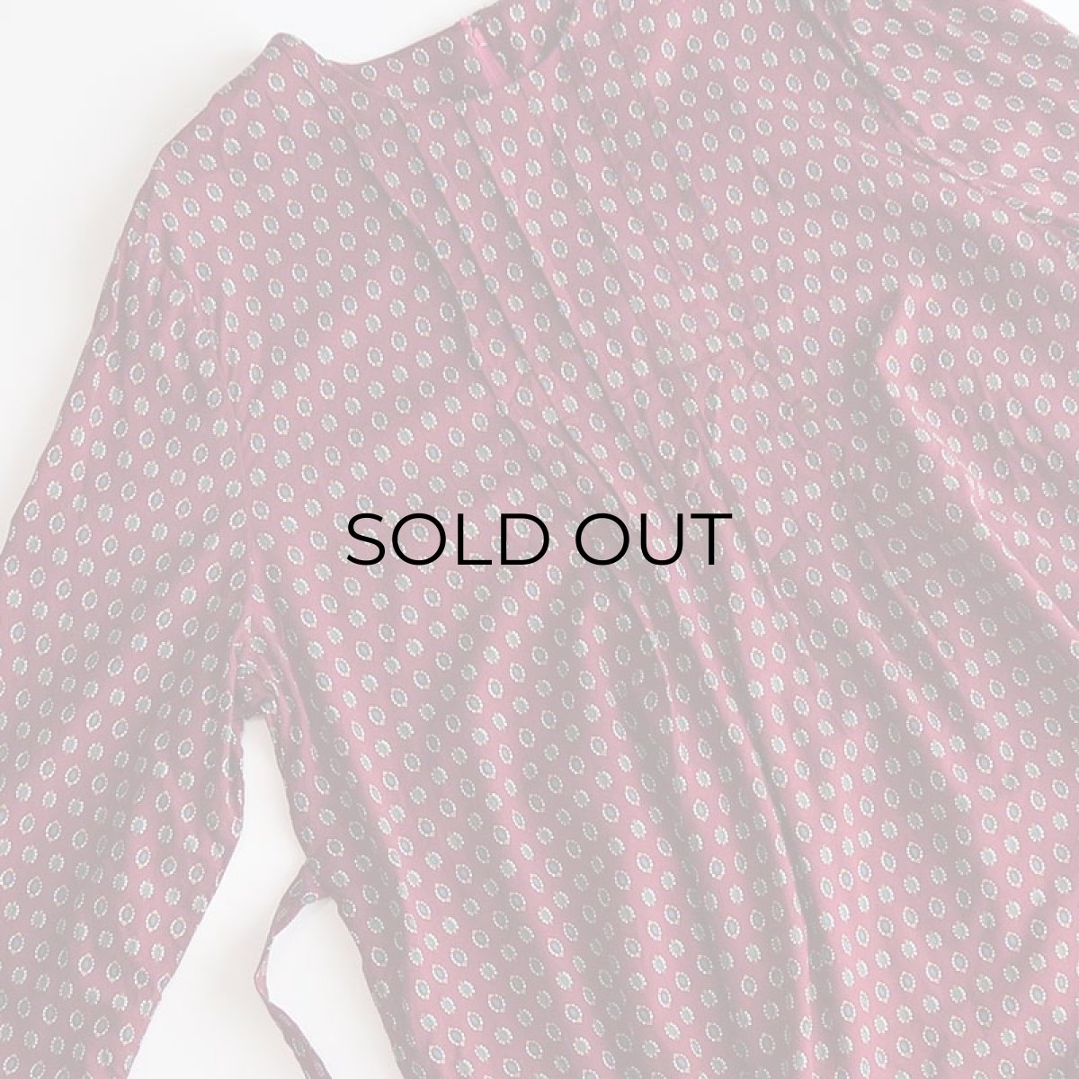 画像4: UNKNOWN BRAND RAYON ALL OVER PATTERN HANDMADE DRESS (4)