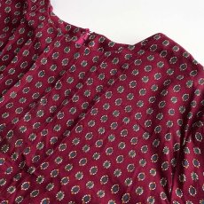画像5: UNKNOWN BRAND RAYON ALL OVER PATTERN HANDMADE DRESS (5)