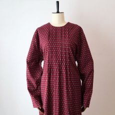 画像11: UNKNOWN BRAND RAYON ALL OVER PATTERN HANDMADE DRESS (11)